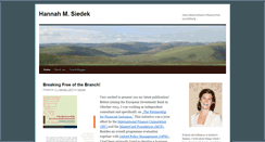 Desktop Screenshot of hannahsiedek.com